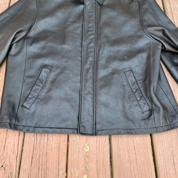 Jos A Bank Mens Leather Jacket XL - Picture 9 of 9